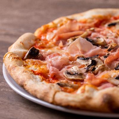 Pizzeus - Pizza Prosciutto e Funghi Freschi